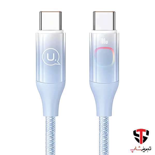 کابل Type-C به Type-C یوسمز مدل US-SJ640 طول 1.2 متر — تصویر ۳