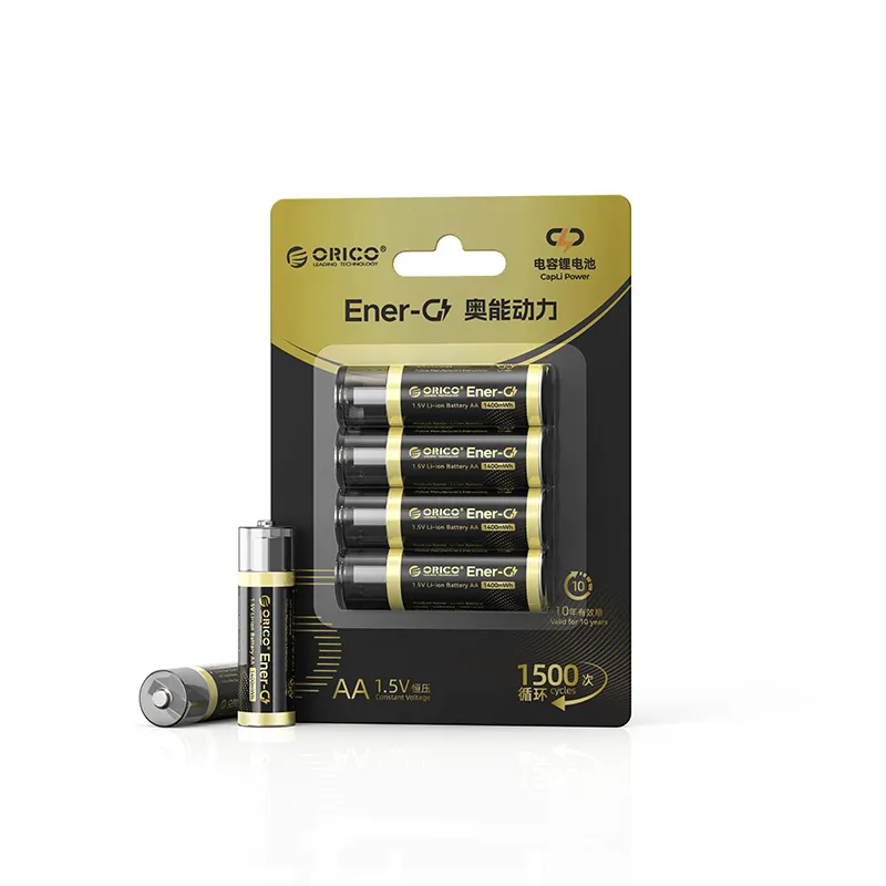 باتری قلمی قابل شارژ USB اوریکو مدل EG5A‑UN‑4PK‑BP ظرفیت 1400mWh بسته 4 عدد — تصویر ۲