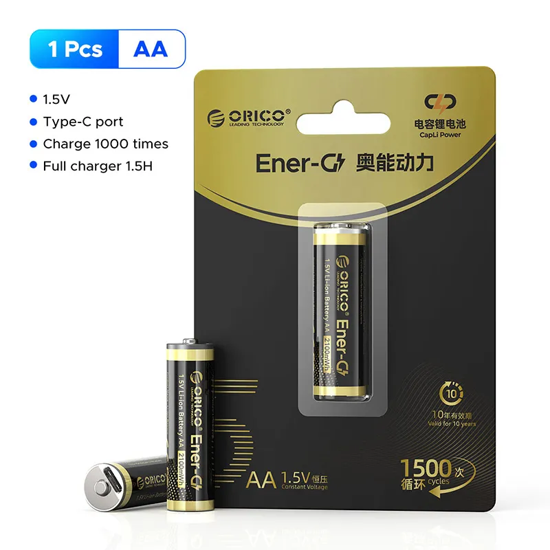 باتری قابل شارژ Type-C قلمی اوریکو مدل EG5C-UN-PK-BP — تصویر ۳
