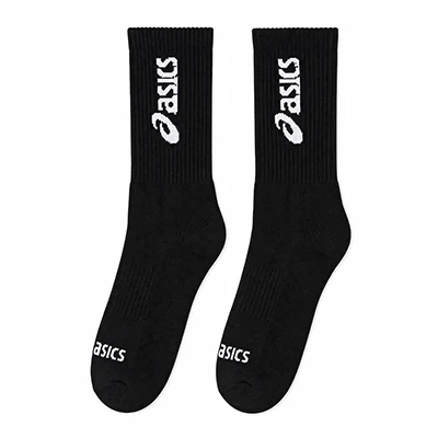 جوراب فوتبال ساق بلند مردانه تمام کش طرح asics رایان اسپرت | مشکی — تصویر ۳