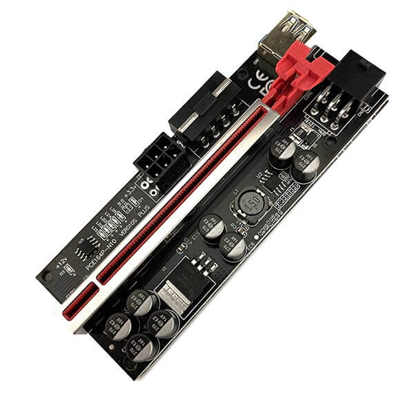 رایزر گرافیک تبدیل PCI EXPRESS X1 به X16 مدل ۰۱۰S PLUS هشت خازن