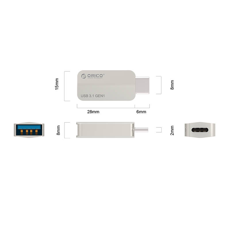 تبدیل Type-C به USB مدل ORICO CTA2 — تصویر ۷