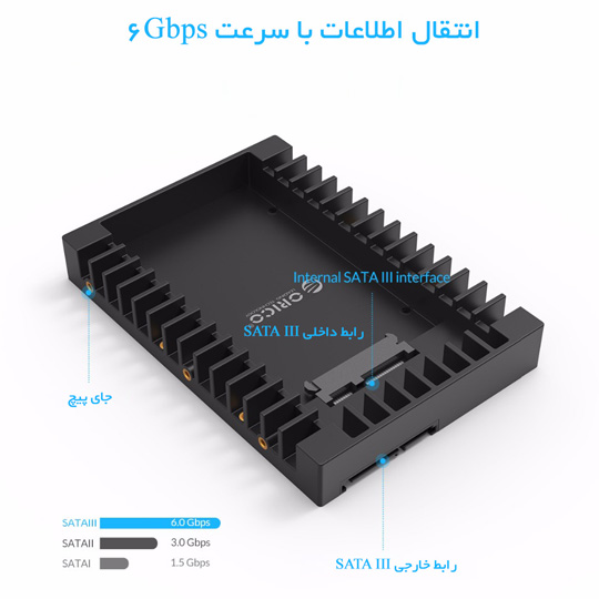 کدی هارد 2.5 اینچ به 3.5 اینچ ORICO 1125SS — تصویر ۶