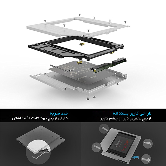 کدی Caddy مدل ORICO L127SS — تصویر ۵