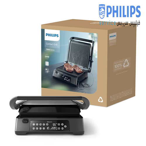 گریل ، توستر و ساندویچ ساز فیلیپس مدل PHILIPS HD6307/70 — تصویر ۵