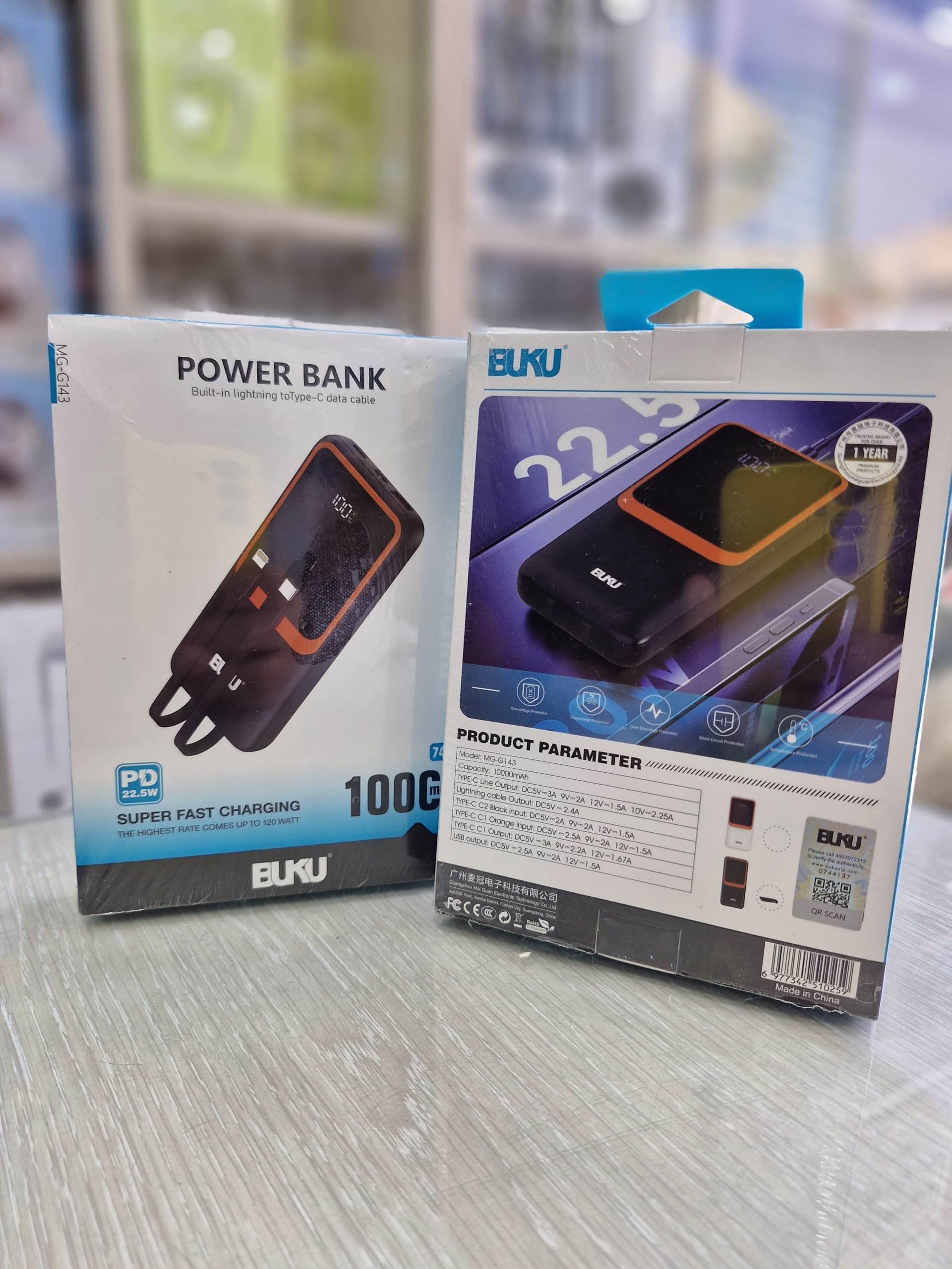 پاور بانک 22.5 وات بوکو مدل MG-G143 ظرفیت 20000 میلی آمپر ساعت — تصویر ۳
