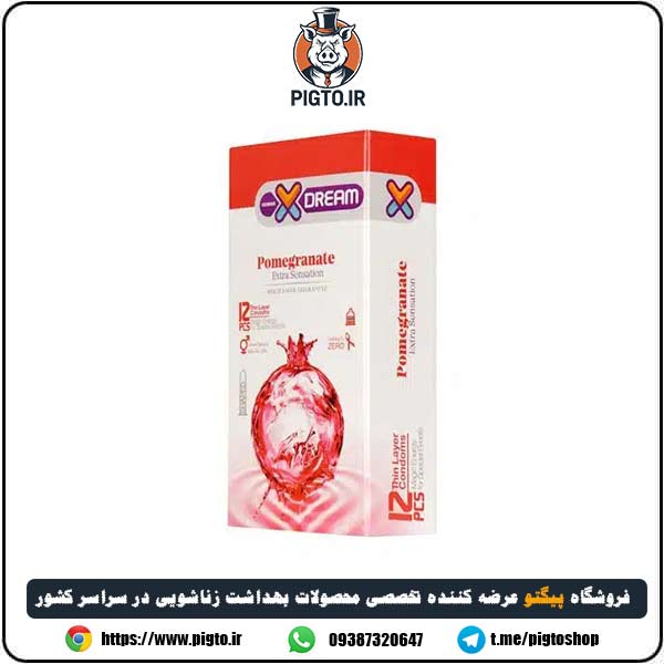 کاندوم تنگ کننده انار ایکس دریم – Pomegranate X-Dream — تصویر ۲