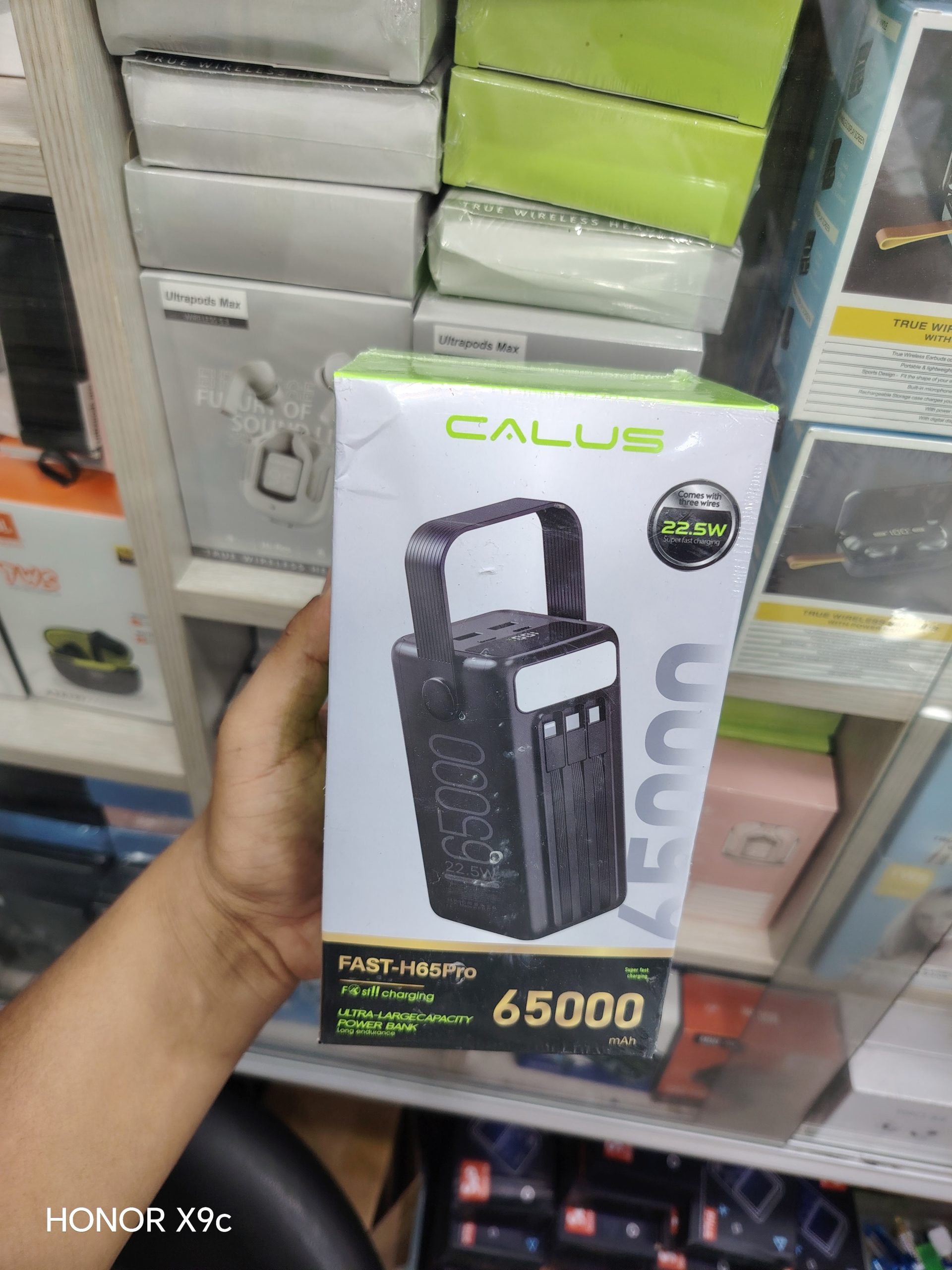 پاوربانک کالوس مدل FAST-H65 ظرفیت ۶۵۰۰۰ میلی آمپر ساعت — تصویر ۳