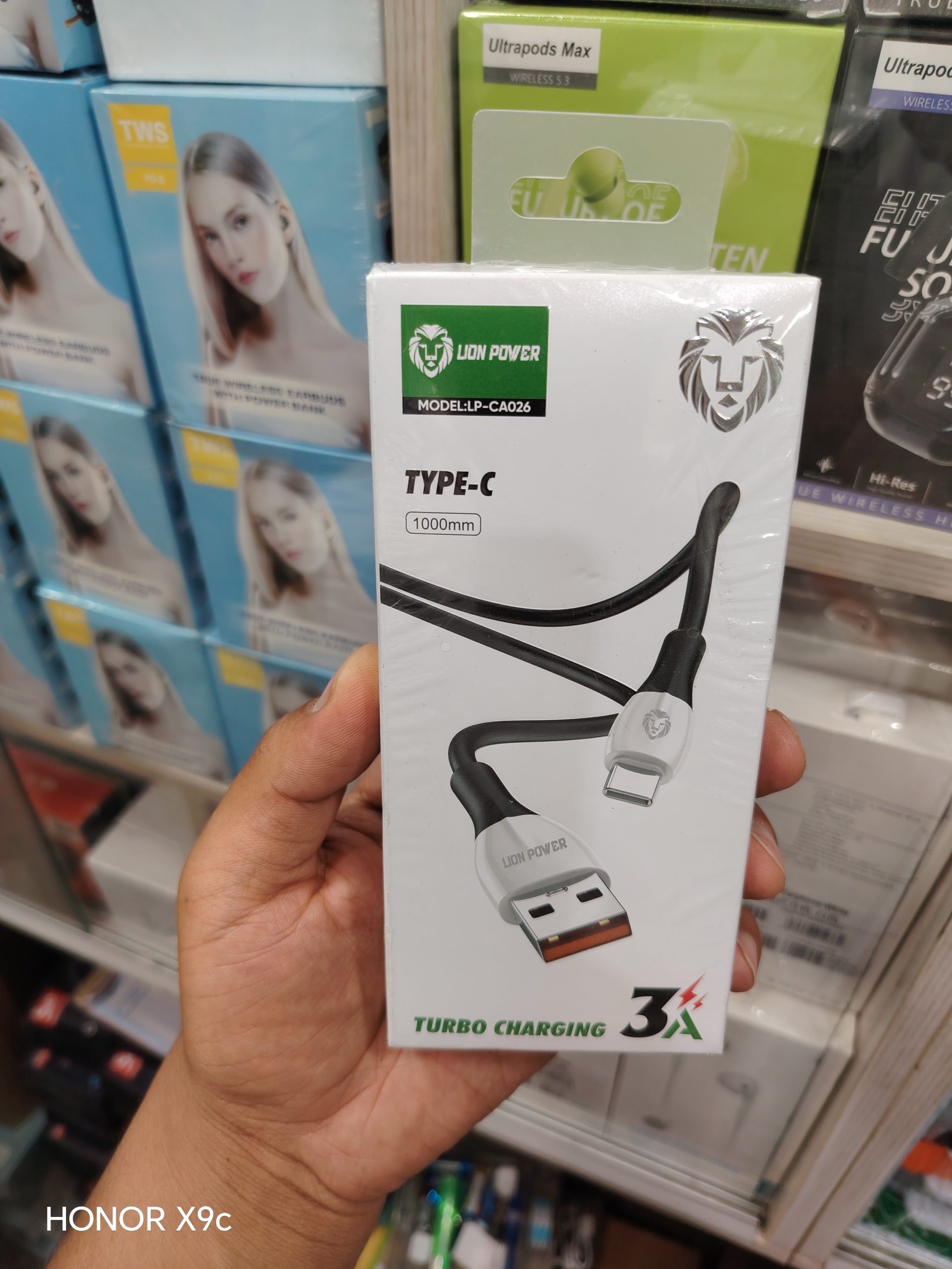 کابل LION POWER مدل LPO-CA026 تایپ سی — تصویر ۲