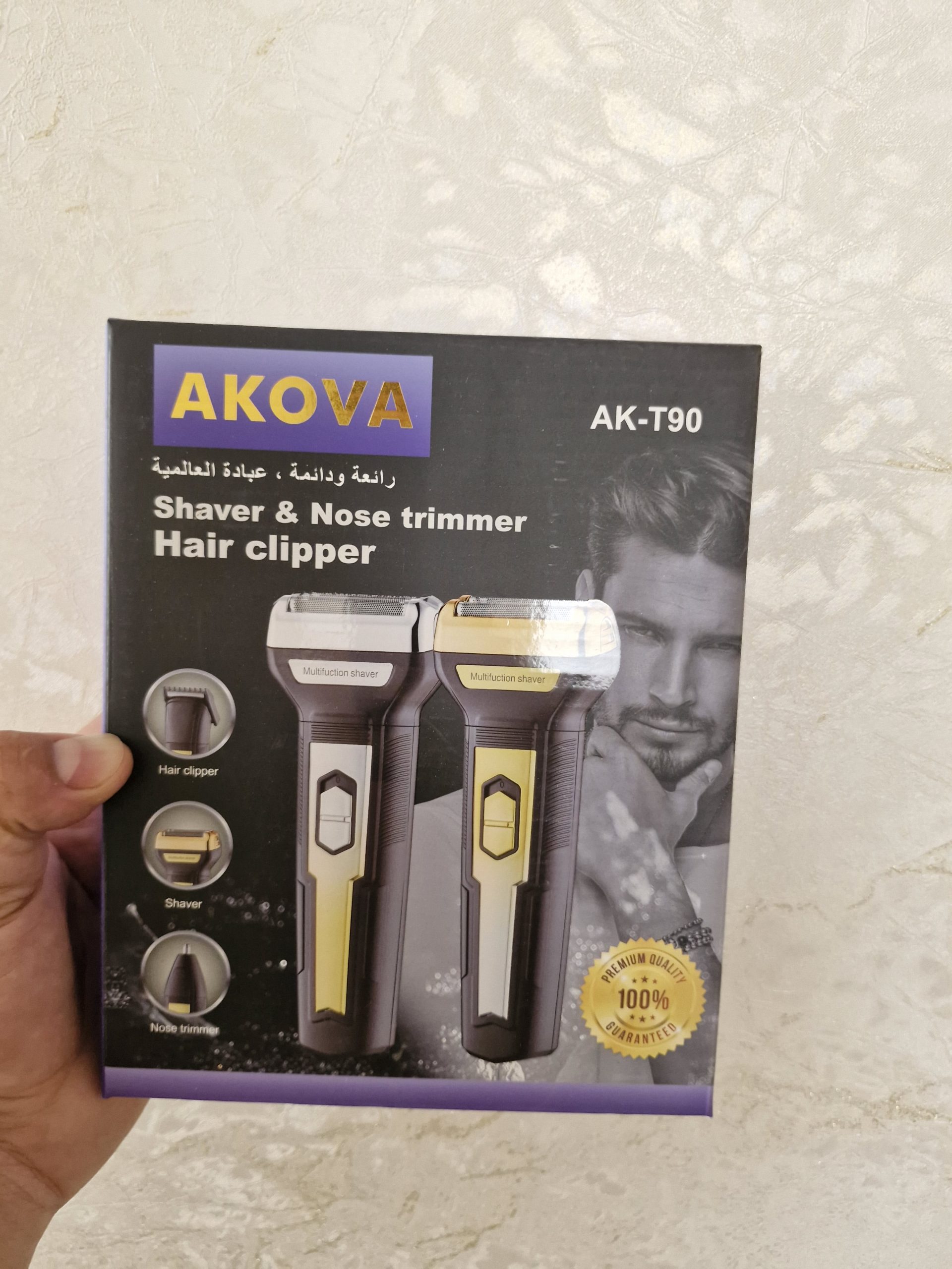 ماشین اصلاح سه کاره برند AKOVA AK T90