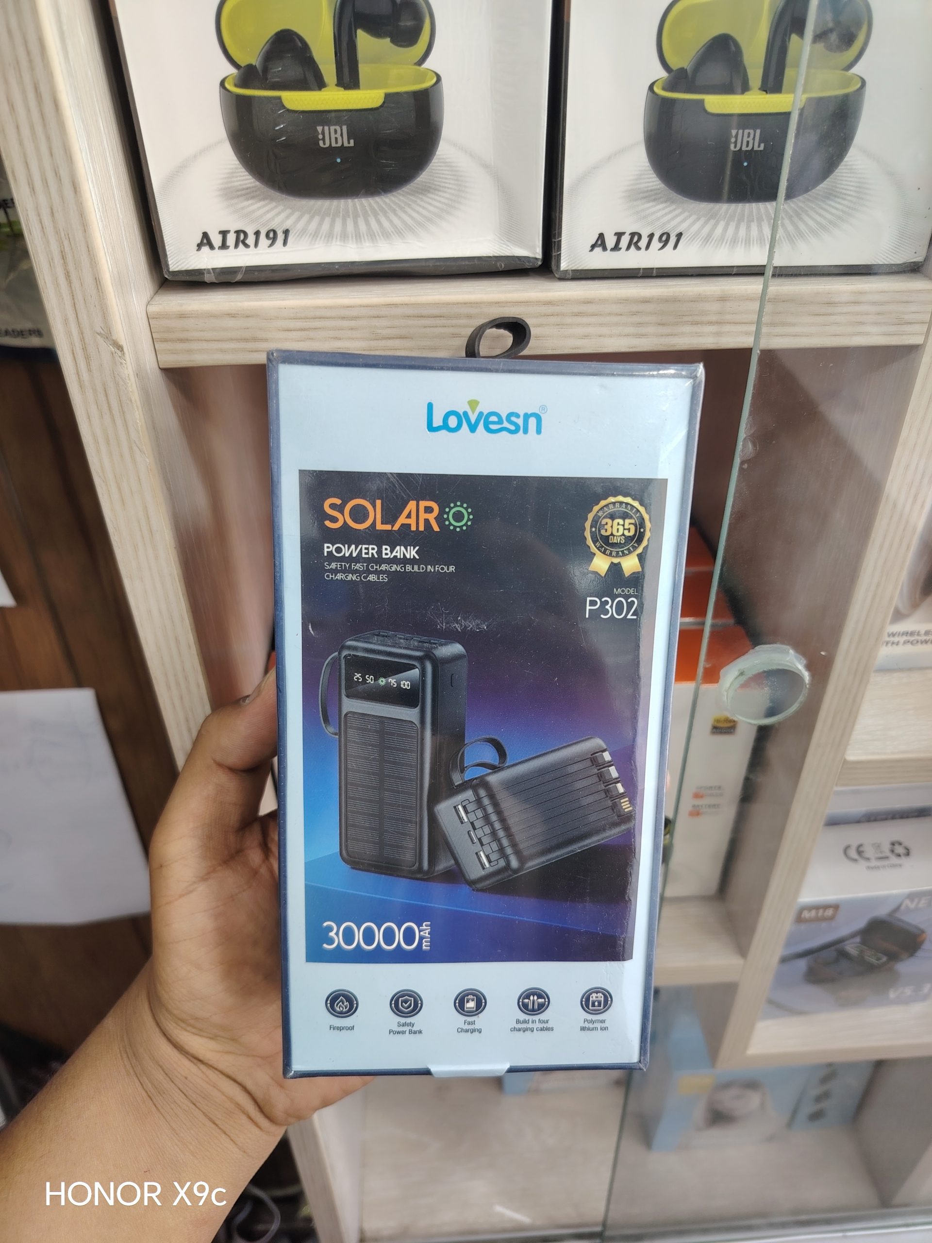 پاور بانک 30000 هزار خورشیدی LOVESN مدل p302