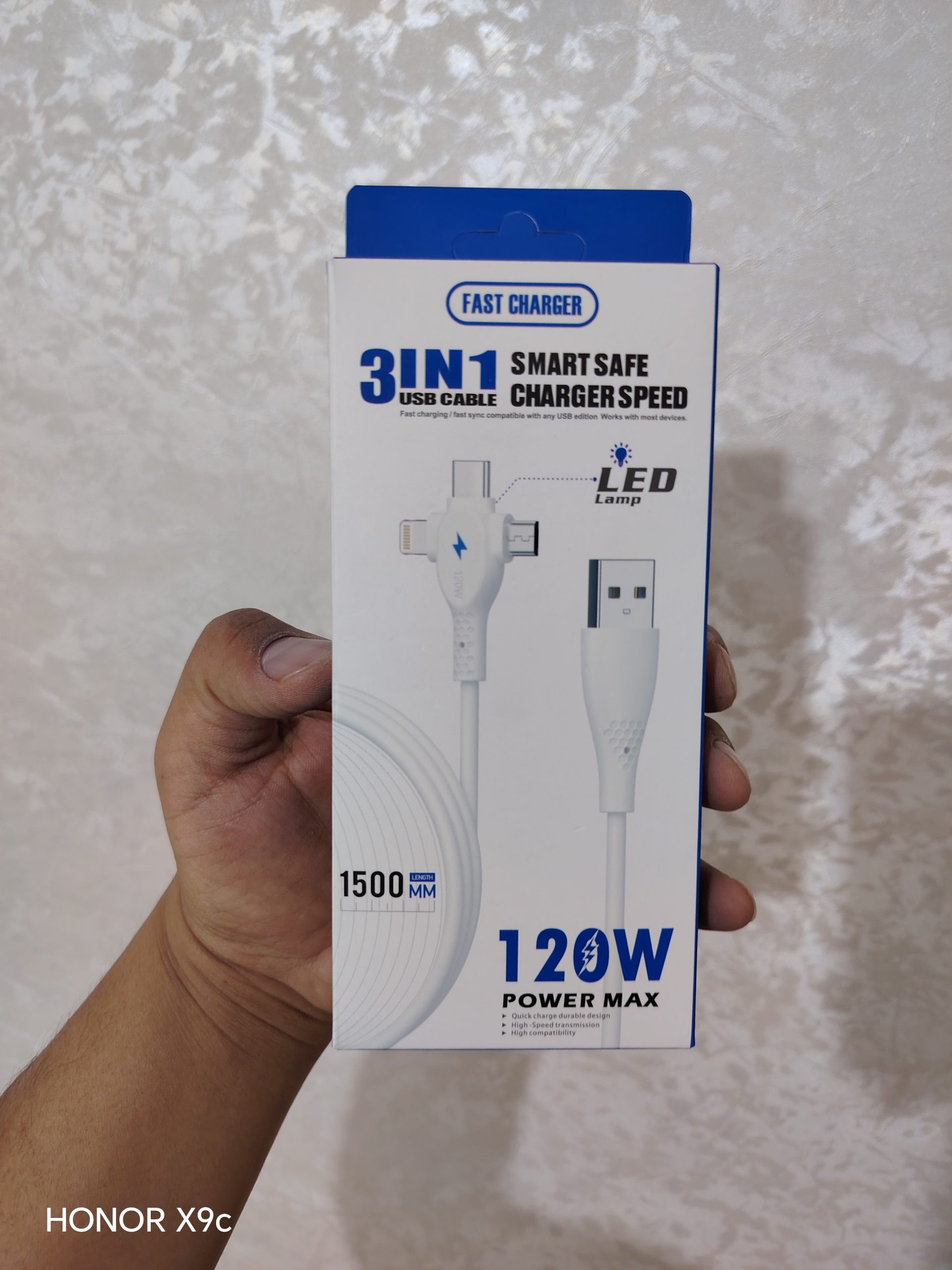 کابل ۳ کاره ۱۲۰w مدل power max — تصویر ۳