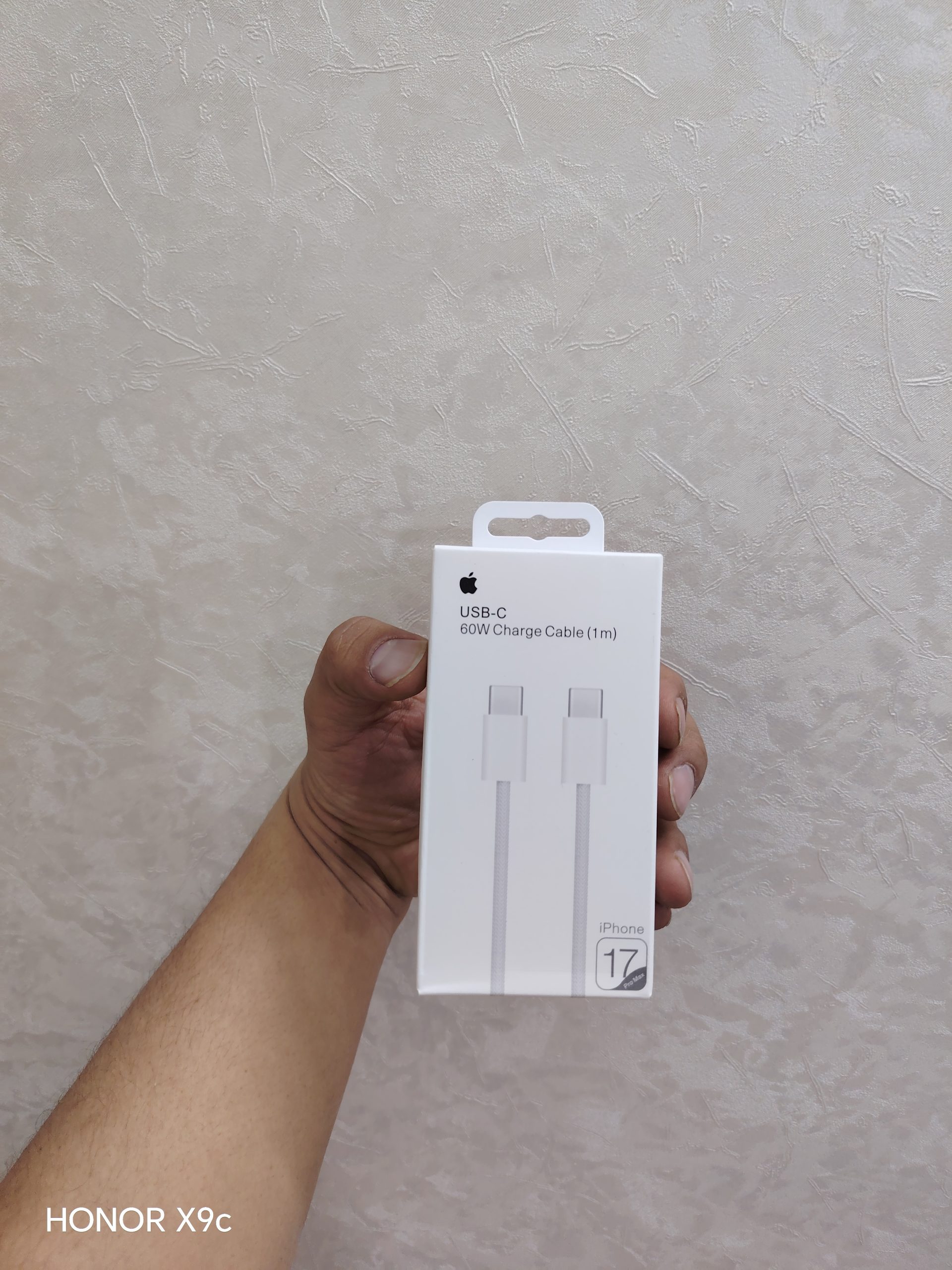 کابل شارژ اپل آیفونه i17promax پرو مکس طول ۱متر سریال دار — تصویر ۲