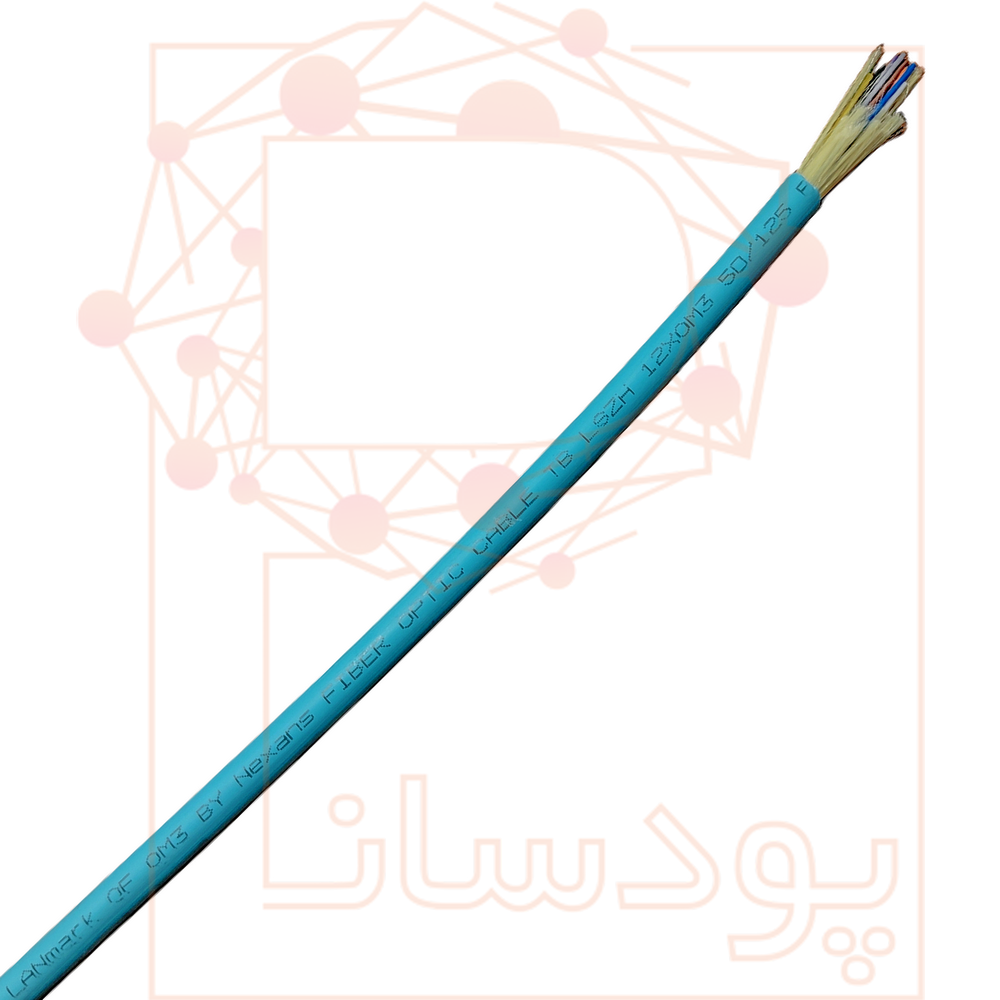 کابل فیبر نوری مالتی‌مود OM3 نگزنس 12 کور (Indoor) — تصویر ۲