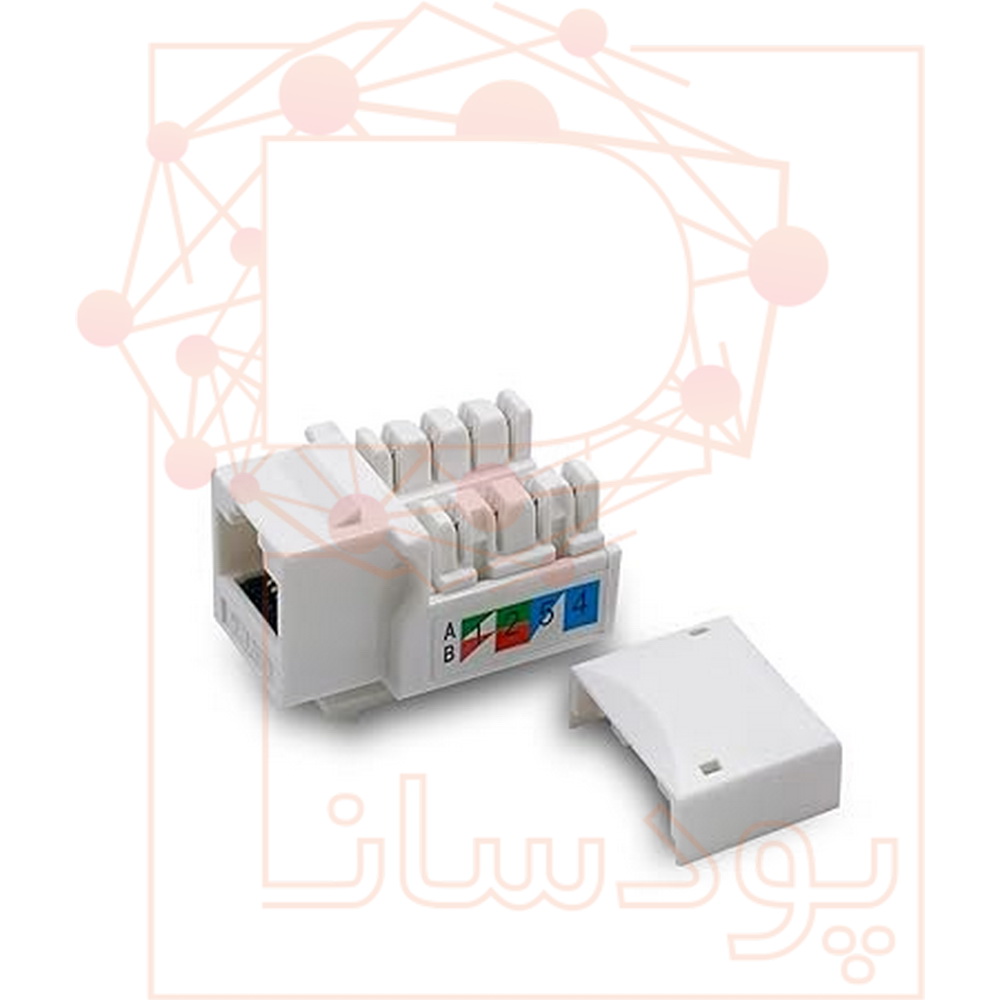 کیستون 90 درجه CAT6 UTP برند HP PRO
