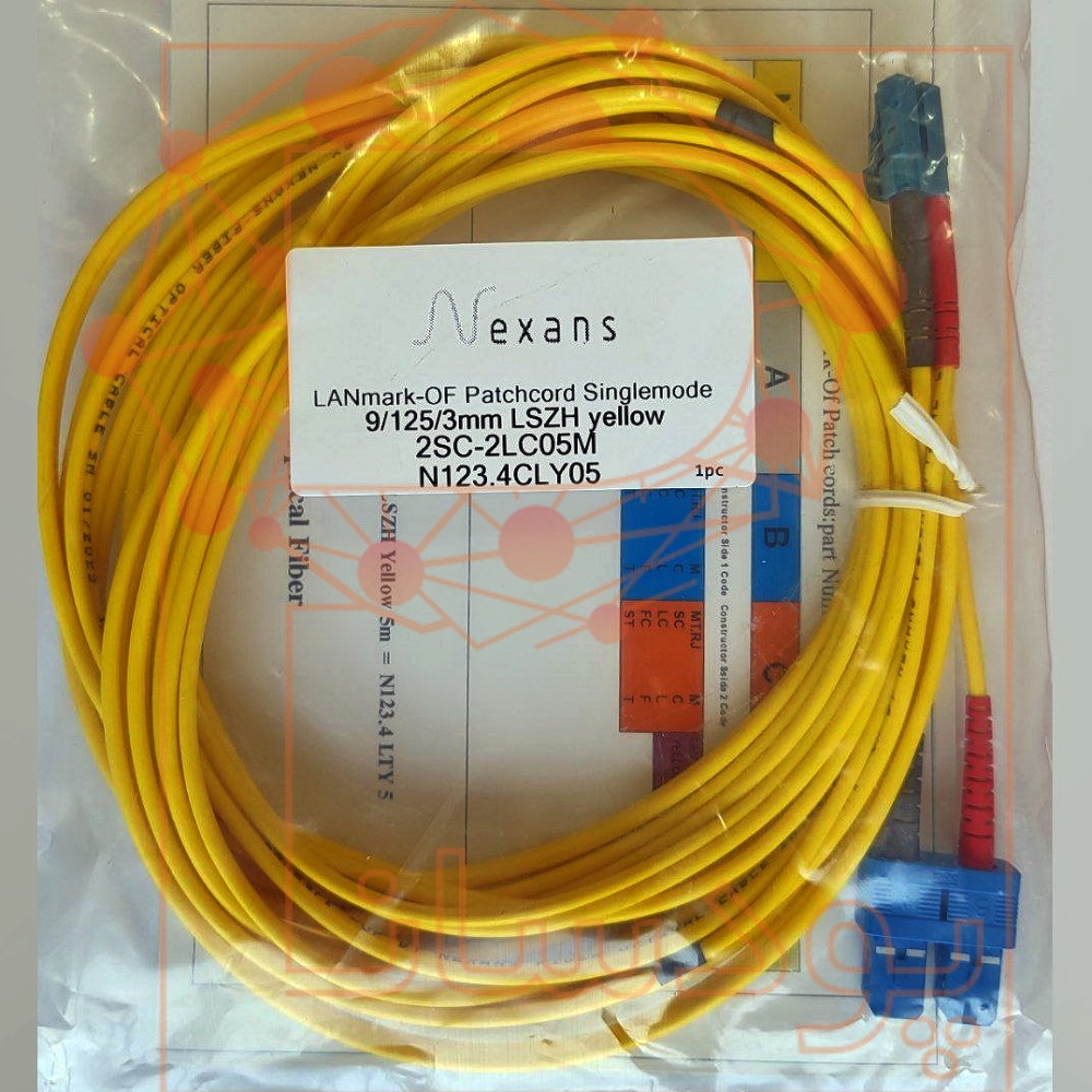پچ کورد فیبر نوری نگزنس OS سینگل مود SC-LC پنج متری وارداتی با قطر 2 میلی متر N123.4CLY05 — تصویر ۲