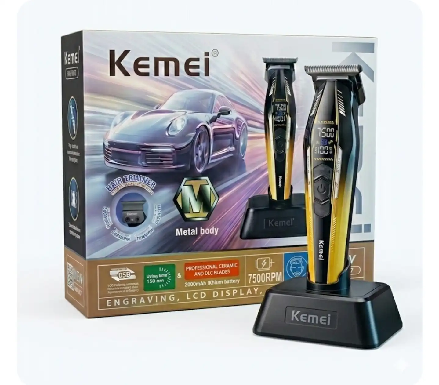 ماشین اصلاح خط زن Kemei Km-1917 — تصویر ۲
