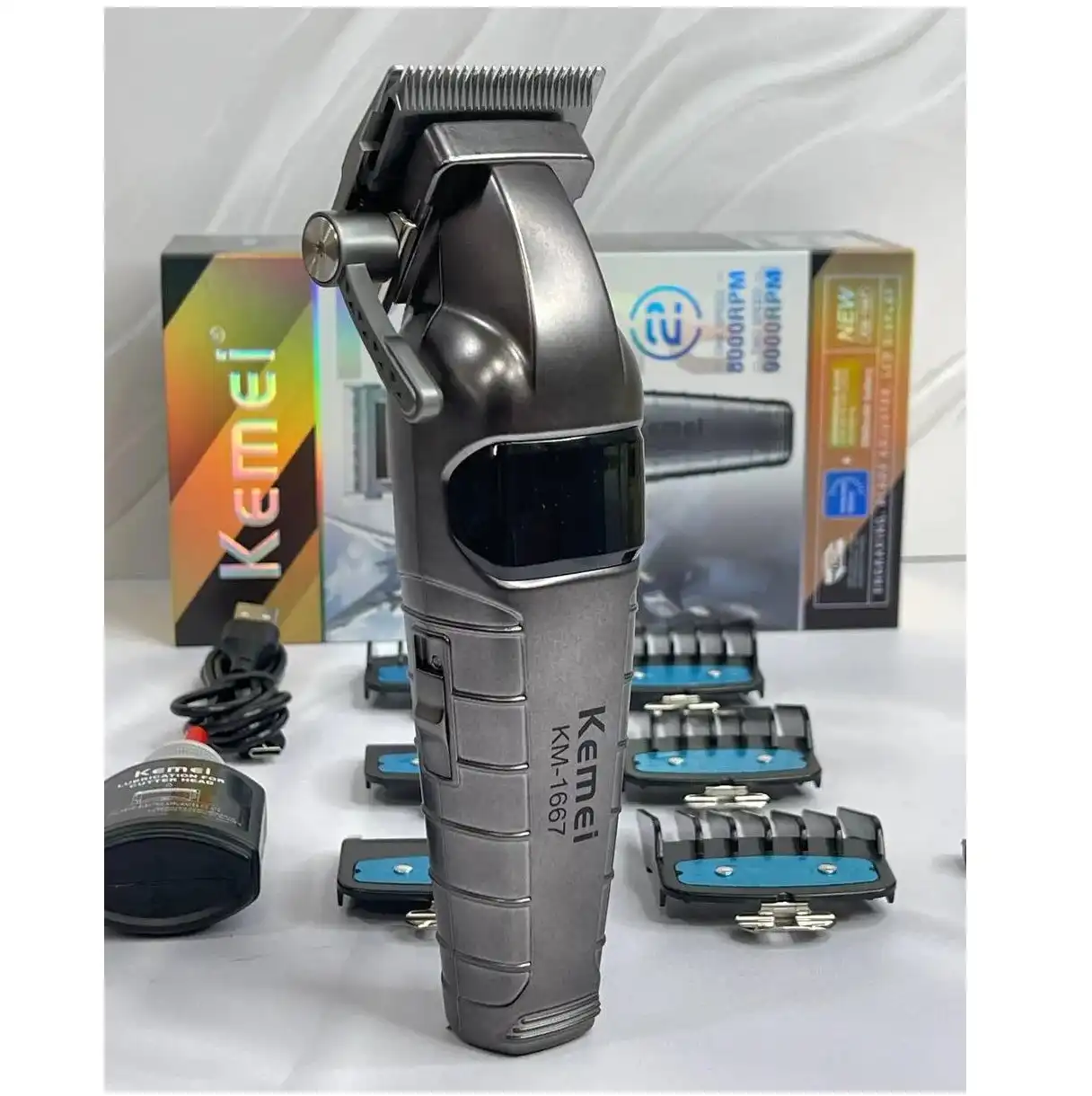 ماشین اصلاح کیمی Kemei KM-1667 — تصویر ۶