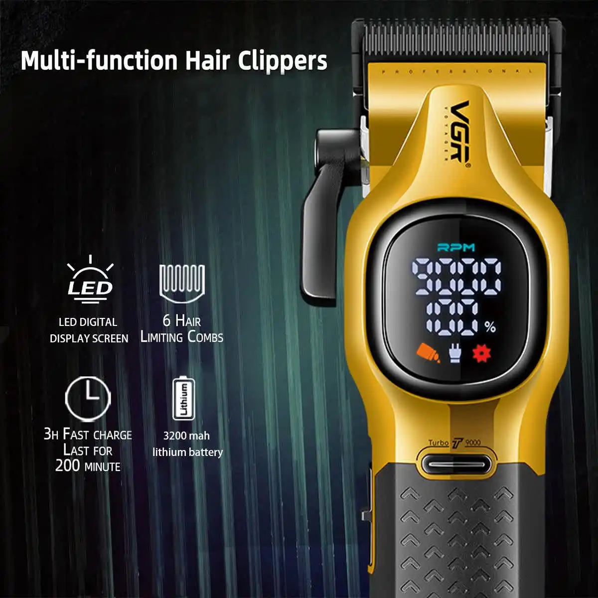 ماشین اصلاح وی جی آر VGR V-886C — تصویر ۳