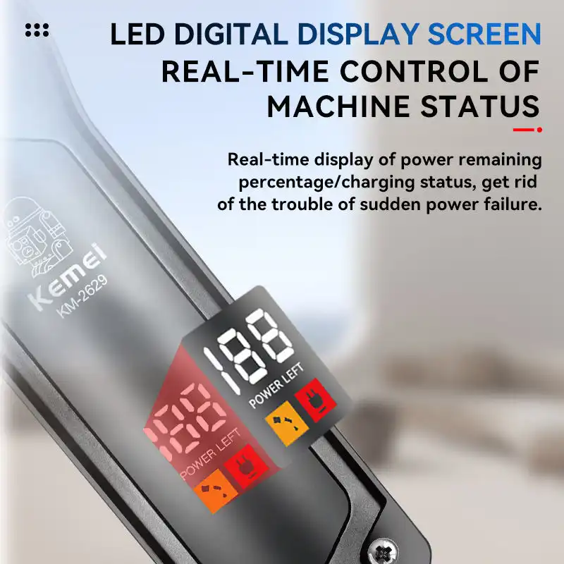 ماشین اصلاح کیمی Kemei KM-2629 — تصویر ۷