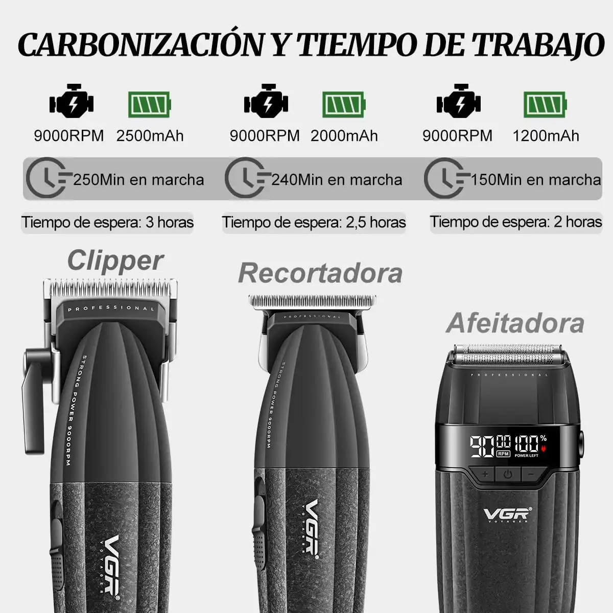 پک ماشین اصلاح VGR وی جی آر V-640S (رنگ سبز) — تصویر ۲