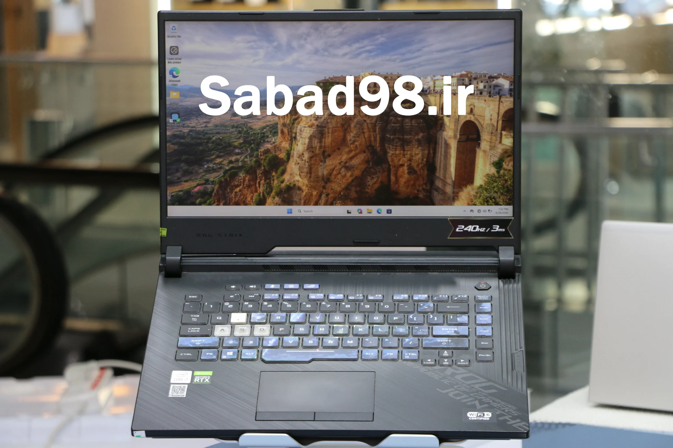 لپ تاپ Asus ROG Strix G512LV i7 10750H | 16GB | SSD 512GB | RTX 2060 6GB | 15.6 inch FHD 240Hz
