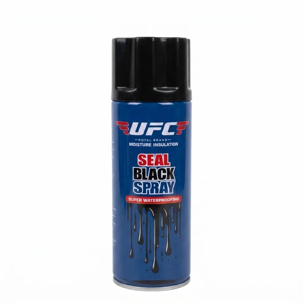 اسپری قیر (عایق رطوبتی مشکی) 450 میل UFC — تصویر ۲