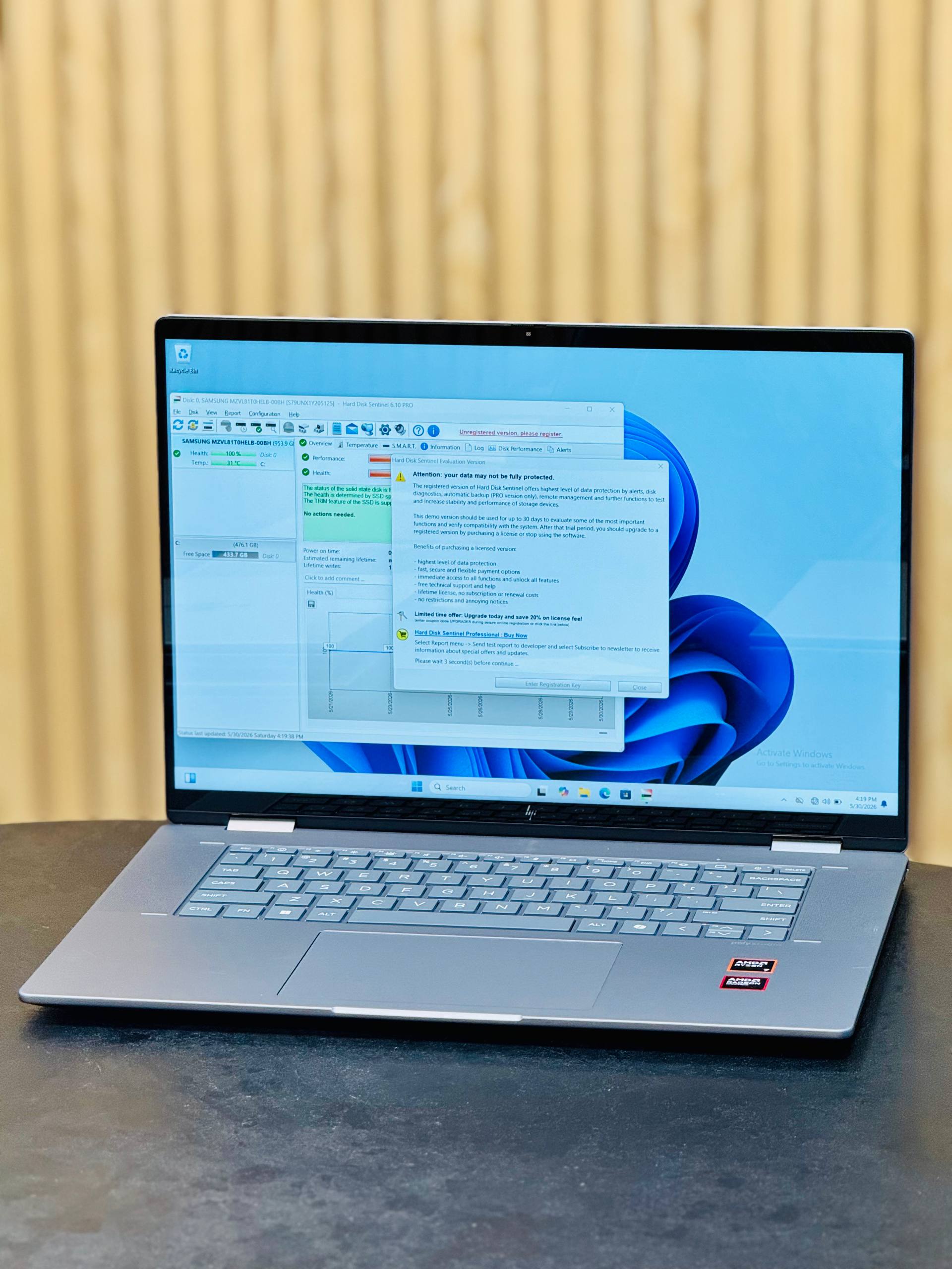 لپ تاپ HP Envy 16 Ryzen7 8840HS | 16GB | 1TB SSD | AMD | 16.1 inch FHD X360 Touch