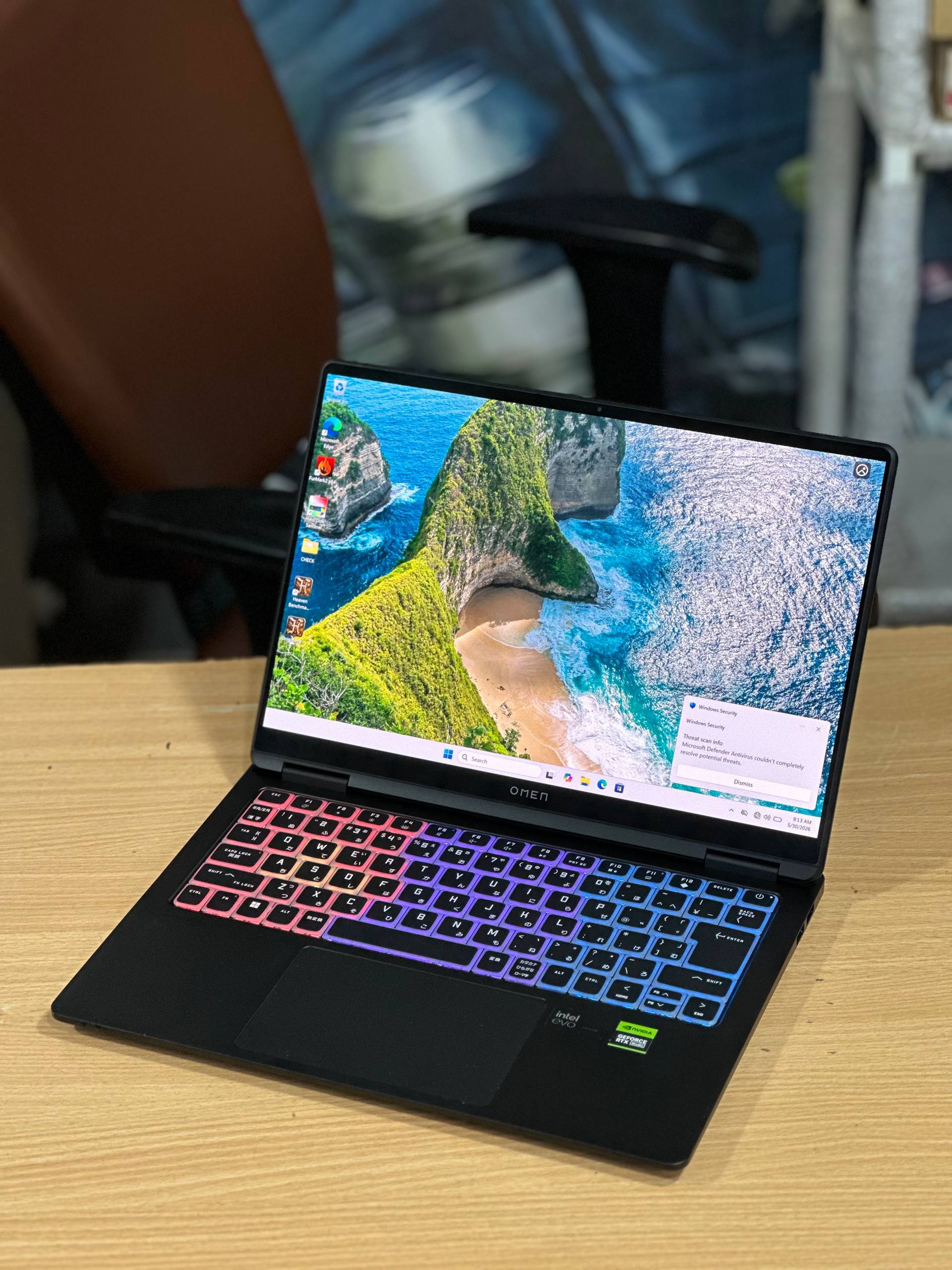 لپ تاپ HP Omen Transcend 14 Ultra 9 185H | 32GB | SSD 1TB | RTX4070 8GB | 14.1 inch 2K