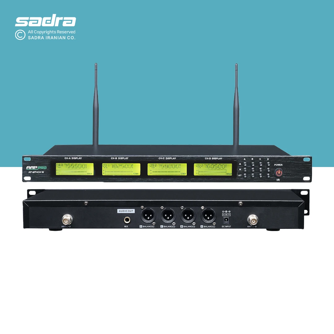 میکروفون کنفرانس بی‌سیم AAPPRO مدل MT4CHW — تصویر ۳