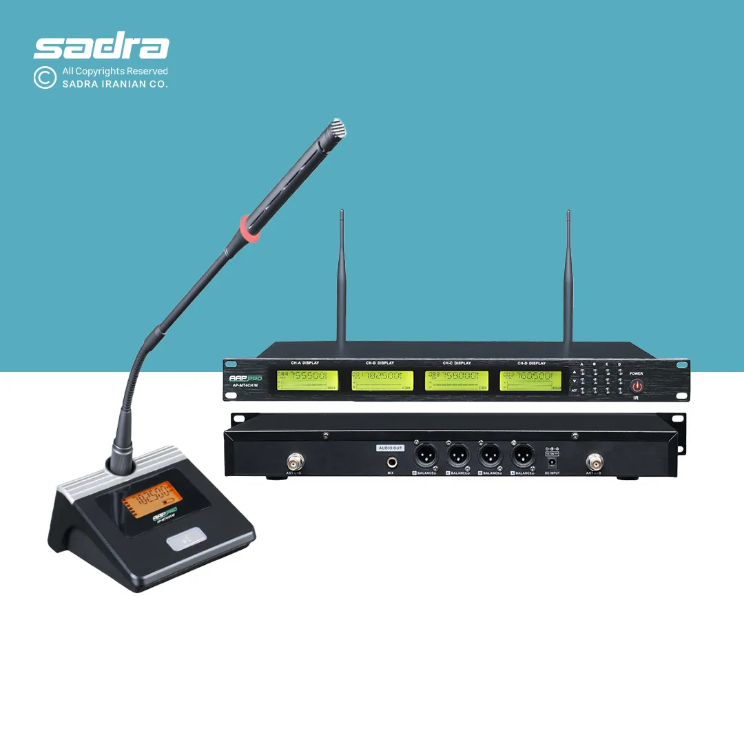 میکروفون کنفرانس بی‌سیم AAPPRO مدل MT4CHW — تصویر ۴