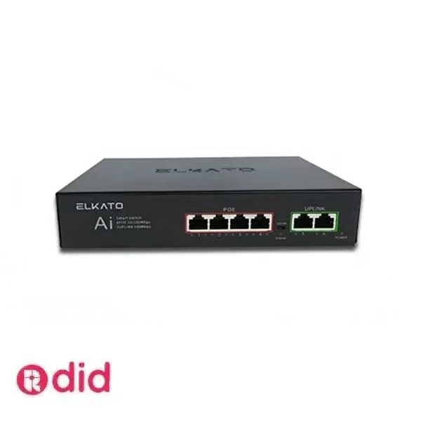 سوئیچ شبکه الکاتو 4پورت مدل EL-1SB0420BP-65W