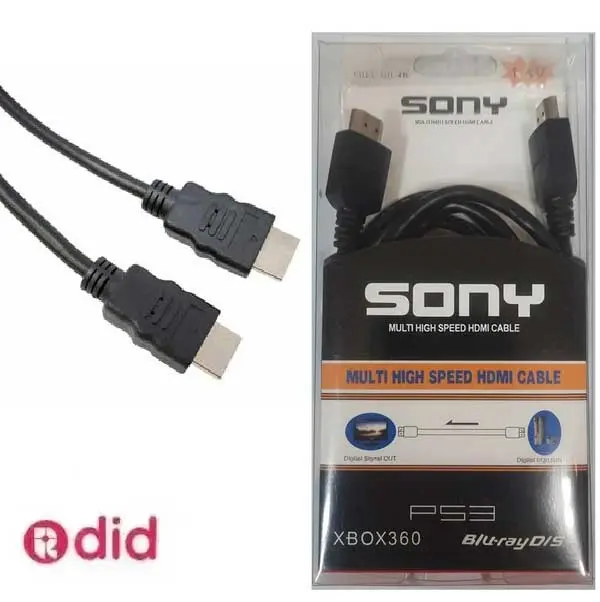 کابل HDMI سونی مدل Multi High Speed پشتیبانی 4K و Full HD — تصویر ۲