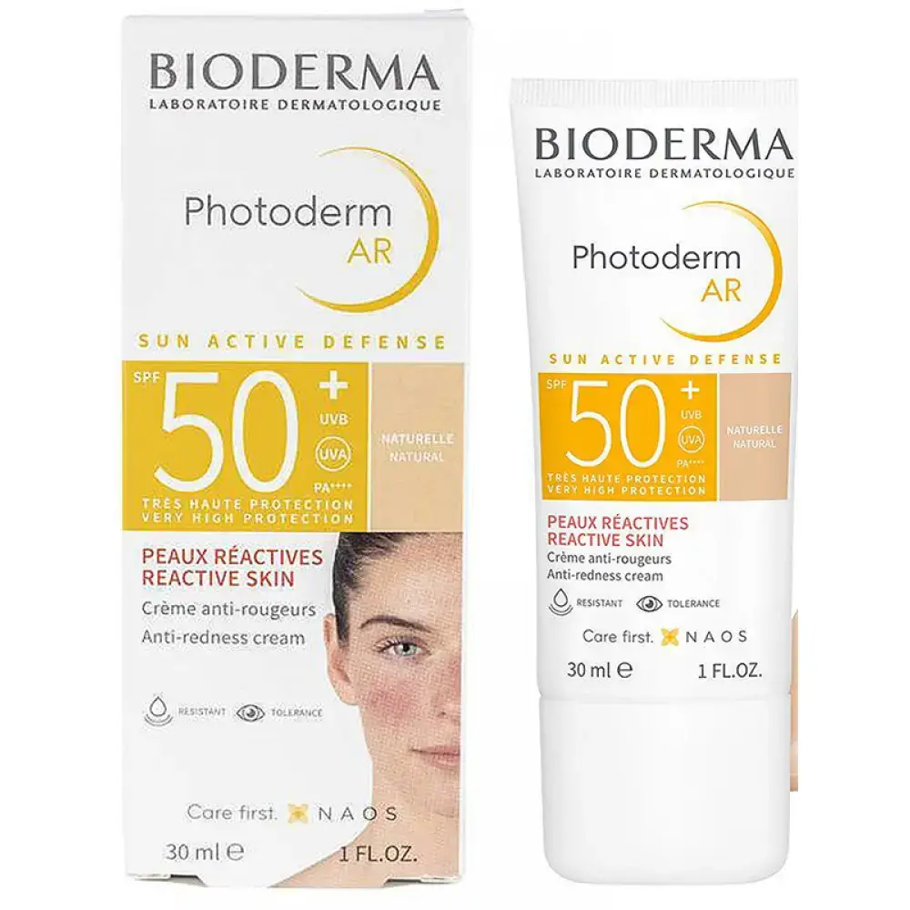 کرم ضد آفتاب رنگی ضد قرمزی بایودرما مدل فتودرم AR با +SPF50حجم 30 میل Bioderma Photoderm Ar — تصویر ۲