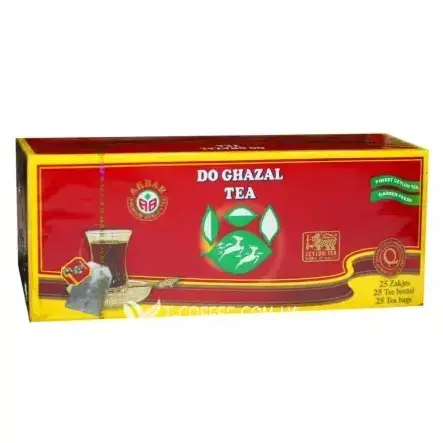 چای کیسه‌ای دو غزال قرمز ۲۵ عددی Do Ghazal Tea