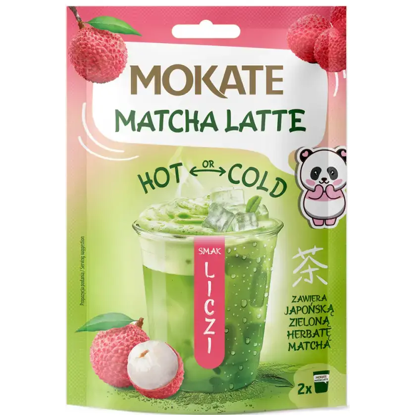 پودر ماچا لاته موکاته طعم لیچی (سرد و گرم) ۴۰ گرمی Mokate Matcha Latte Lychee