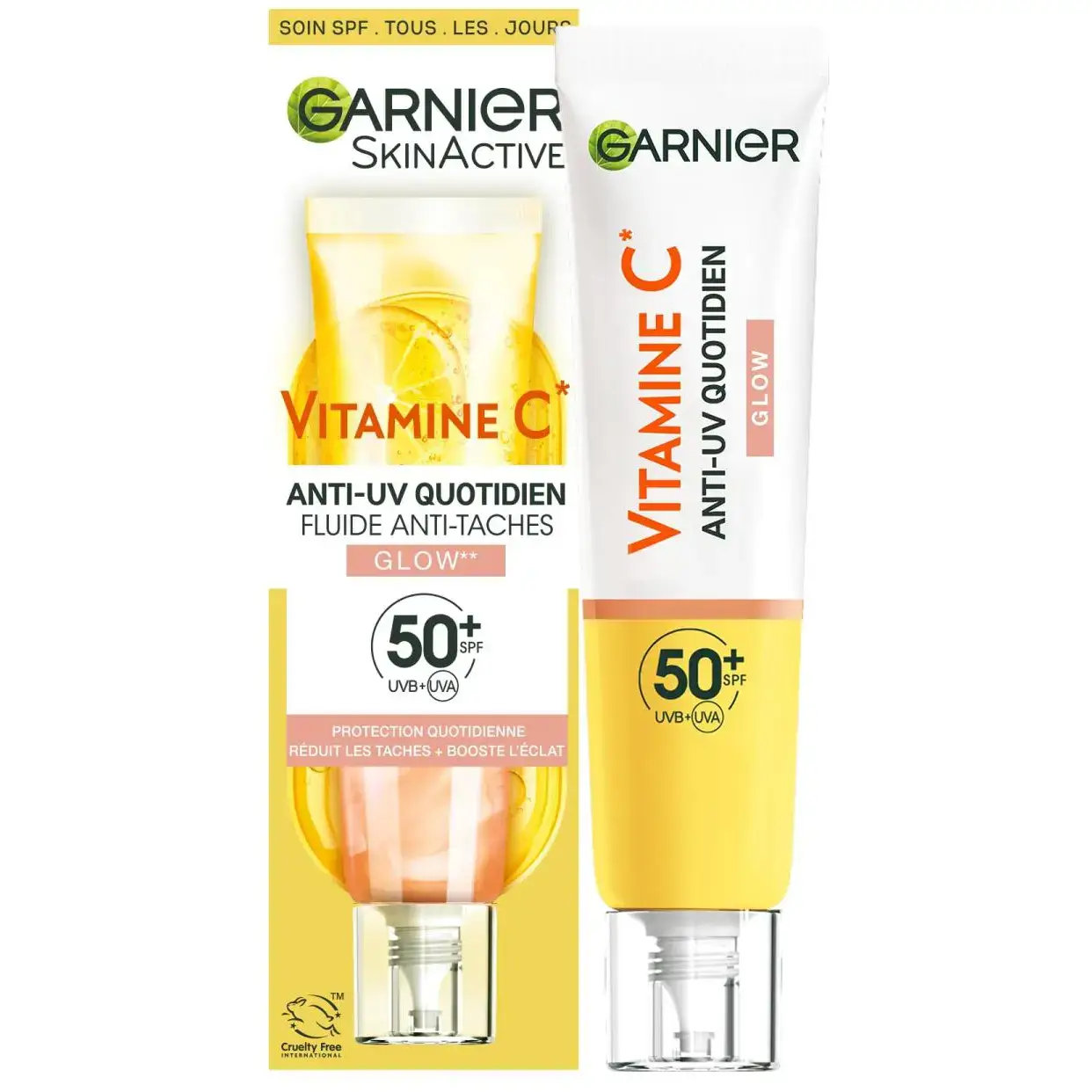 فلوئید ضد آفتاب، ضد لک و روشن کننده گارنیه حاوی ویتامین سی 40 میل Garnier Vitamin C Daily UV Fluid Glow