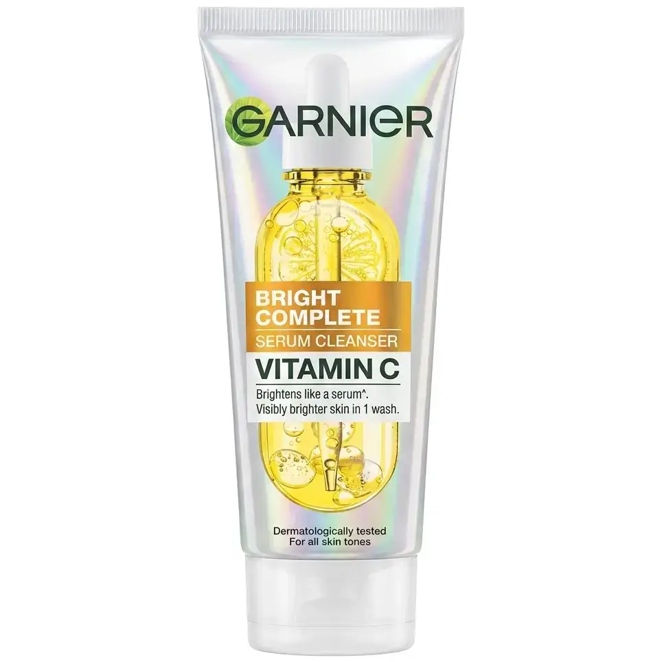 فوم شستشوی (سرمی) روشنکننده صورت ویتامین سی گارنیه ۱۰۰ میل Garnier Bright Complete Serum Cleanser