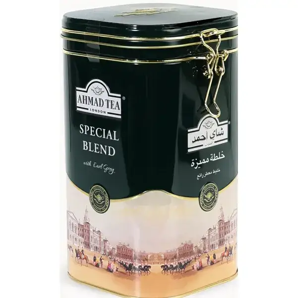 چای احمد قوطی فلزی اصل اسپشیال بلند با عطر ارل گری ۴۵۰ گرمی Ahmad Tea Special Blend