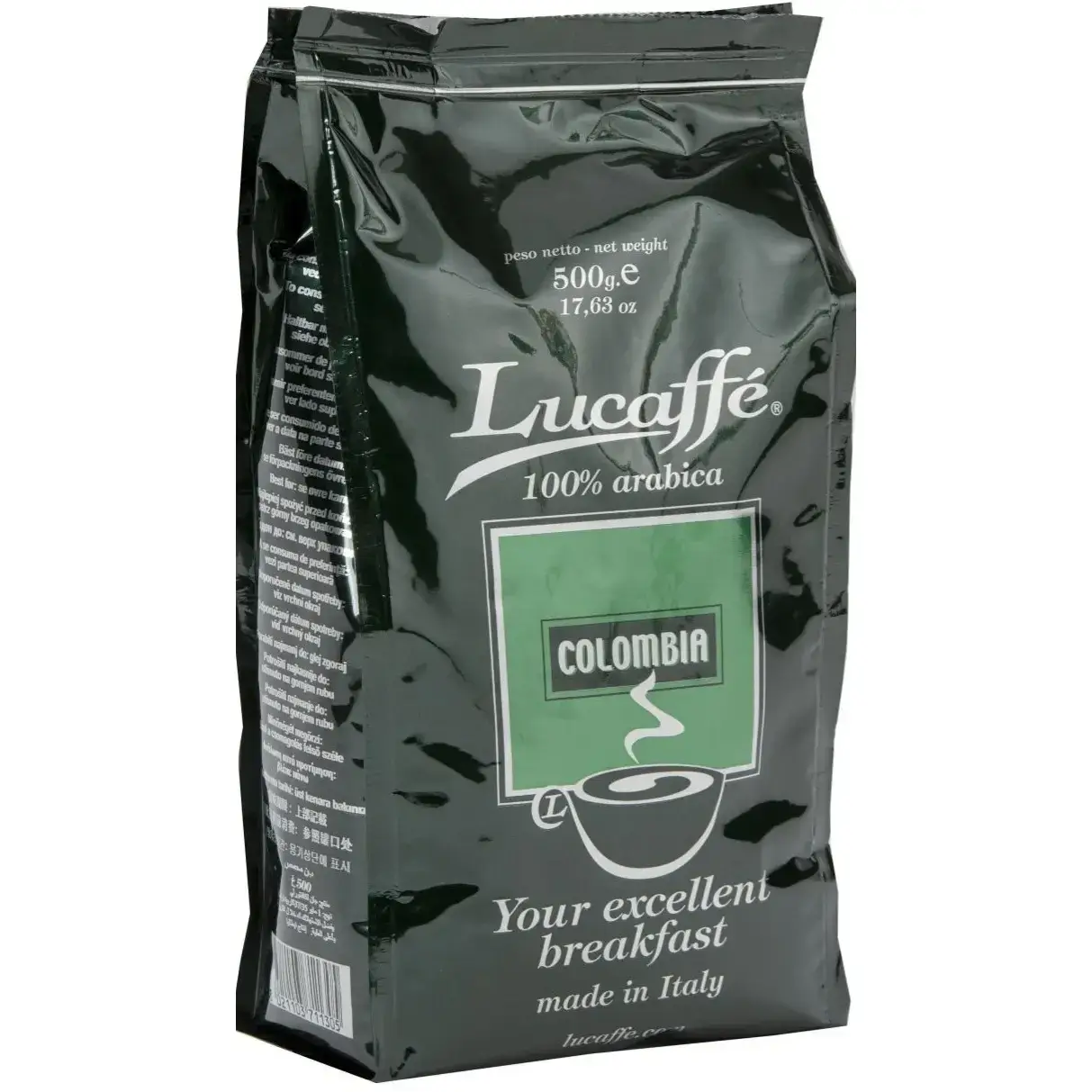 دانه قهوه لوکافه کلمبیا 100% عربیکا – 500 گرم Lucaffe Colombia