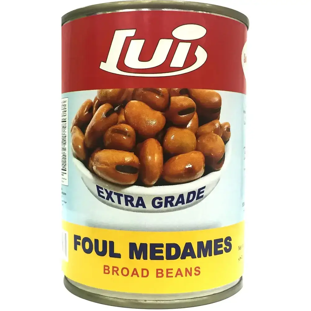 کنسرو باقلا درشت فول مدمس لوی (Lui) 400 گرمی Lui Foul Medames Broad Beans