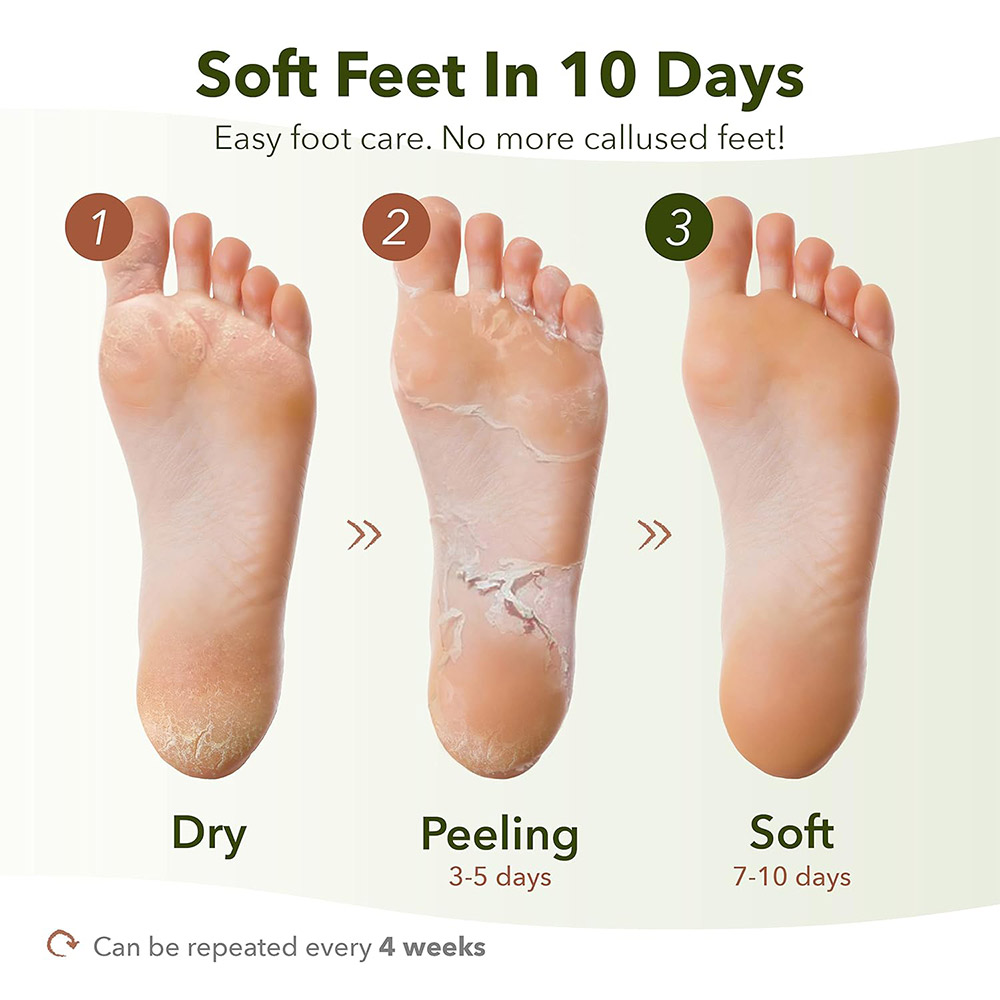 ماسک لایه بردار و نرم کننده پا پیوردرم Purederm Shiny & Soft Foot Peeling Mask — تصویر ۷