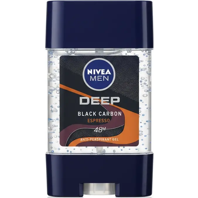 استیک مام ژلی ضد تعریق مردانه نیوا تکنولوژی کربن سیاه و رایحه تلخ قهوه 75میل Nivea Men Deep Black Carbon ESPRESSO