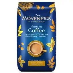 دانه قهوه موون پیک مورنینگ 50-50 با کافئین بالا و رست مدیوم 500گرمی Movenpick Morning Coffee Beans