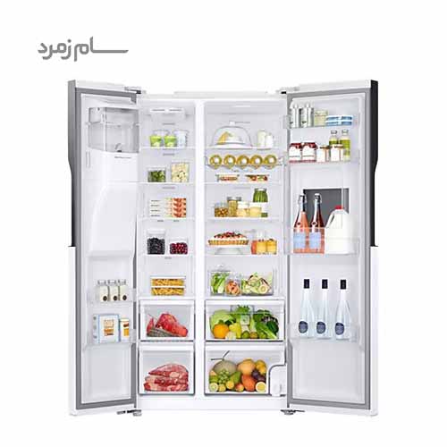 یخچال فریزر ساید بای ساید سامسونگ RS25 سفید — تصویر ۶
