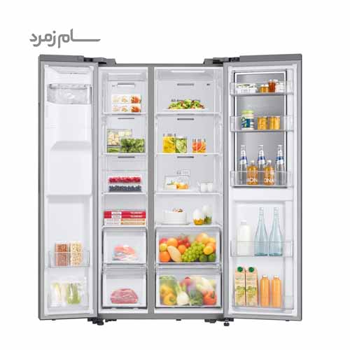 یخچال فریزر ساید بای ساید سامسونگ RH65 نقره ای — تصویر ۷