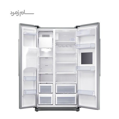 یخچال فریزر ساید بای ساید سامسونگ RS50 نقره ای — تصویر ۴