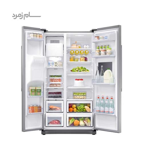 یخچال فریزر ساید بای ساید سامسونگ RS50 نقره ای — تصویر ۵