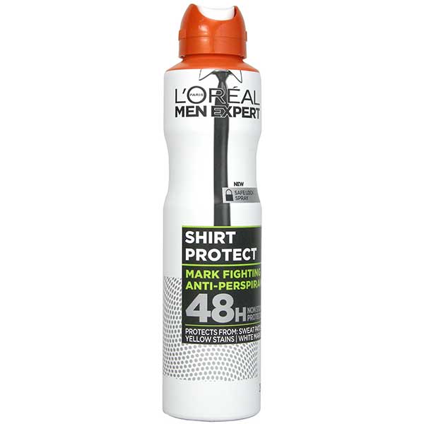 اسپری ضد تعریق مردانه لورال Men Expert Shirt Protect 48H حجم 150 میلی‌لیتر — تصویر ۵