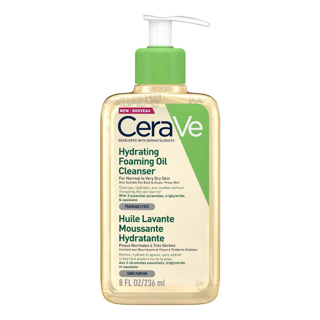 فوم شستشوی روغنی سراوی CeraVe پوست نرمال تا خیلی خشک 236ml — تصویر ۲